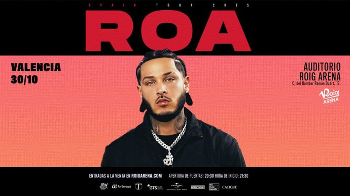 ROA actuará en el Roig Arena