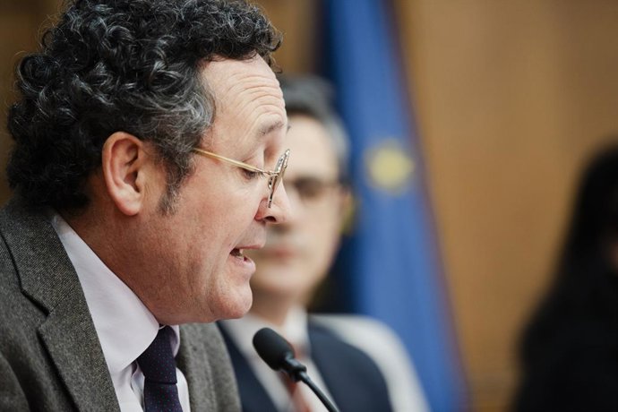Archivo - El fiscal general del Estado, Álvaro García Ortiz, y el ministro de Presidencia, Justicia y Relaciones con las Cortes, Félix Bolaños, el pasado enero.