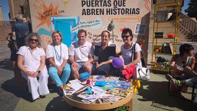 Carmen Susín durante la presentación de su campaña de sensibilización sobre acogimiento.