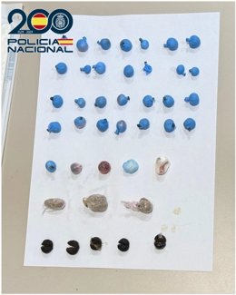 Droga intervenida en el Centro Penitenciario Las Palmas II