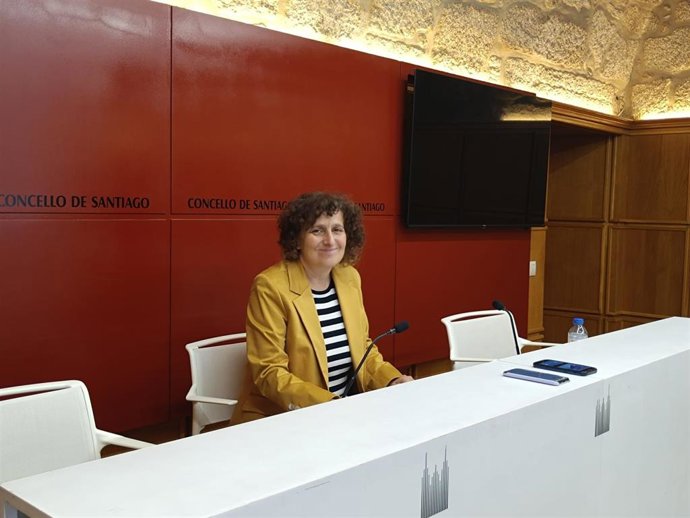 A alcaldesa de Santiago, Goretti Sanmartín