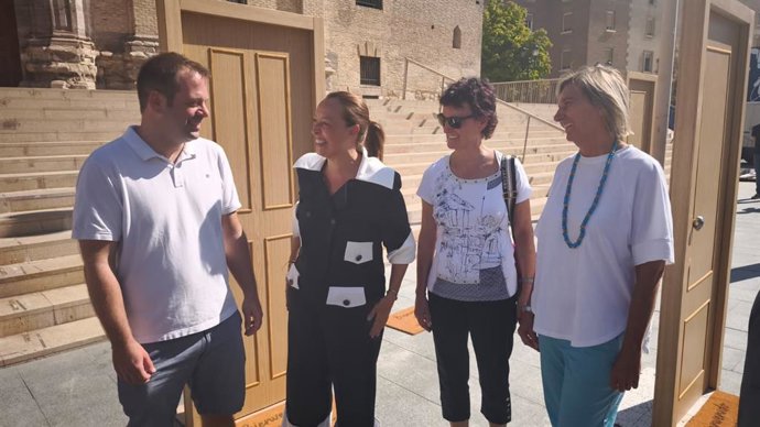 La consejera de Bienestar Social y Familia, Carmen Susín, en un acto en Zaragoza.