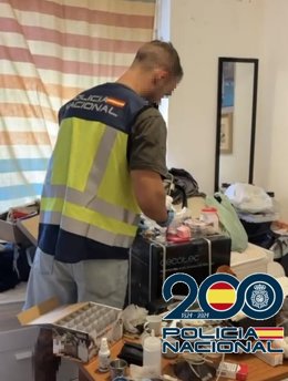 Narcopiso desarticulado en Málaga capital por la Policía Nacional.