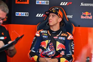 ACOSTA Pedro (spa), Red Bull KTM Factory Racing, KTM RC16, portrait during the 2025 MotoGP Bwin Grand Prix of Austria, on the Red Bull Ring, from August 15 to 17, 2025 in Austria, Spielberg - Photo Studio Milagro / DPPI