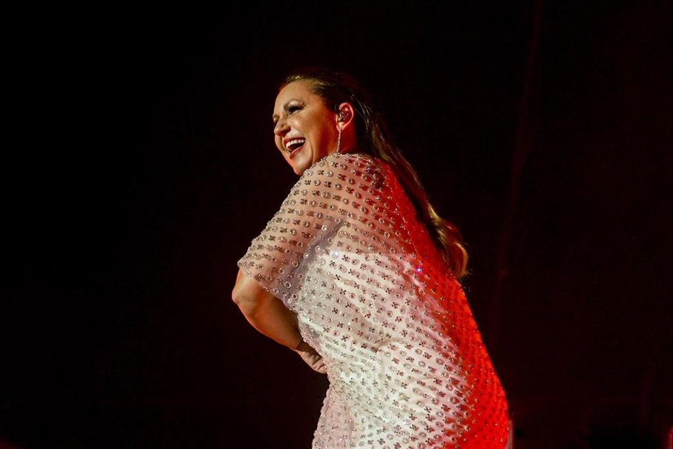 Archivo - La cantante Niña Pastori durante una actuación en el WiZink Center. Imagen de archivo. 