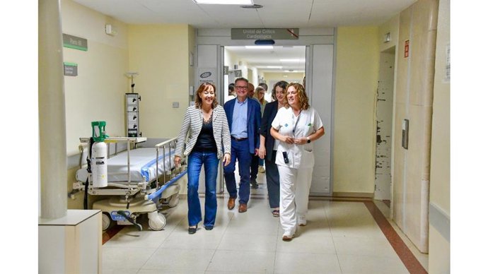 La consellera de Territori, Habitatge i Transició Ecològica de la Generalitat, Silvia Paneque, visita l'Hospital Josep Trueta de Girona