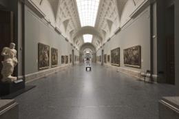 La Galería Central del Museo del Prado abandonará el color verde grisáceo para convertirse en azul.