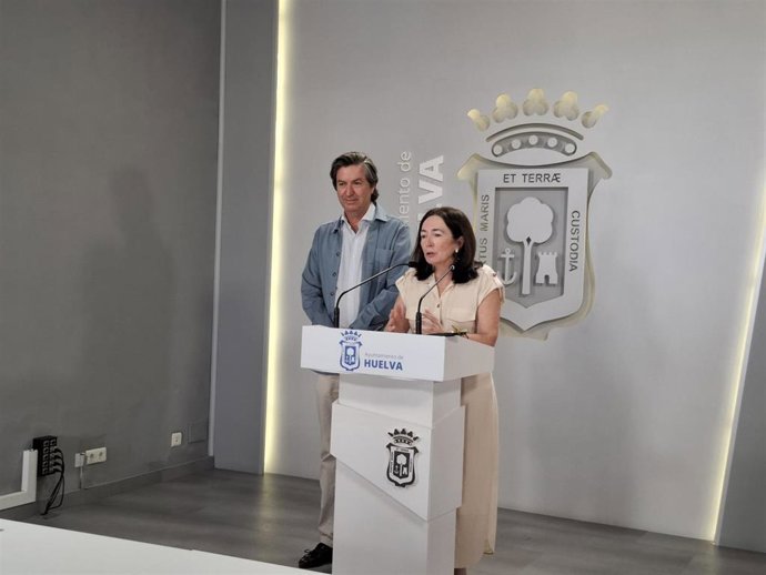 Concejales de Vox en el Ayuntamiento de Huelva.