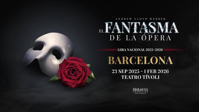 Cartel del musical 'El fantasma de la ópera'