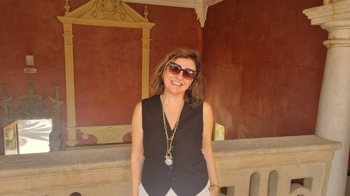 La directora de Kairos Music, Nuria Becerra, en la Sede Antonio Machado de la UNIA.