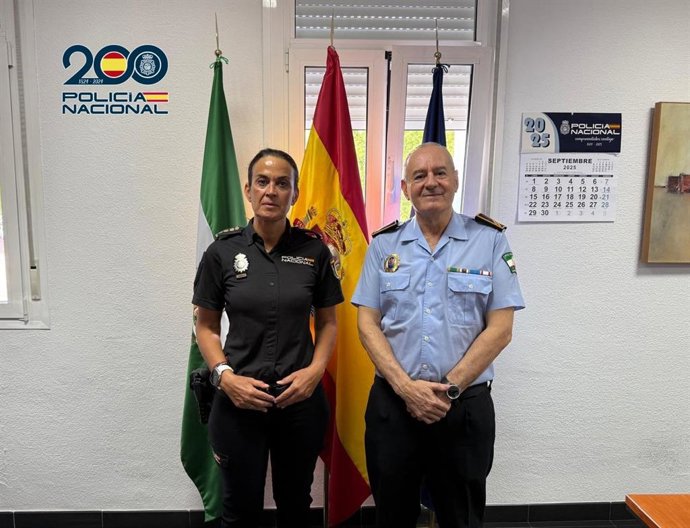 La jefa provincial de Policía Nacional en Córdoba, María Dolores López, y el jefe de la Policía Local de Córdoba, Antonio Serrano.