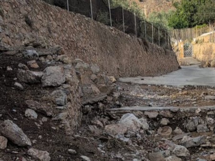 Archivo - Daños ocasionados por la dana en una zona rural de un municipio de Almería.