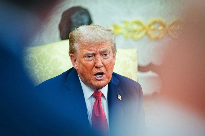 September 3, 2025, Washington, District Of Columbia, USA: United States President Donald J Trump and President Karol Nawrocki of the Republic of Poland participate in a bilateral meeting in the Oval Office of the White House in Washington, DC, USA, on Wed