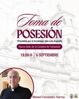 Cartel que anuncia la toma de posesión.