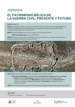 Cartel informativo de la actividad.