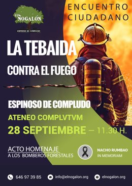 Puebos de la Tebaida, em León, prestará homenagem em 28 de setembro ao brigadeiro que morreu no incêndio de Espinoso.