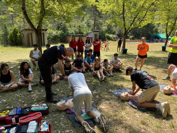 Uno de los campamentos que ha tenido lugar este verano, en Orihuela del Tremedal (Teruel).