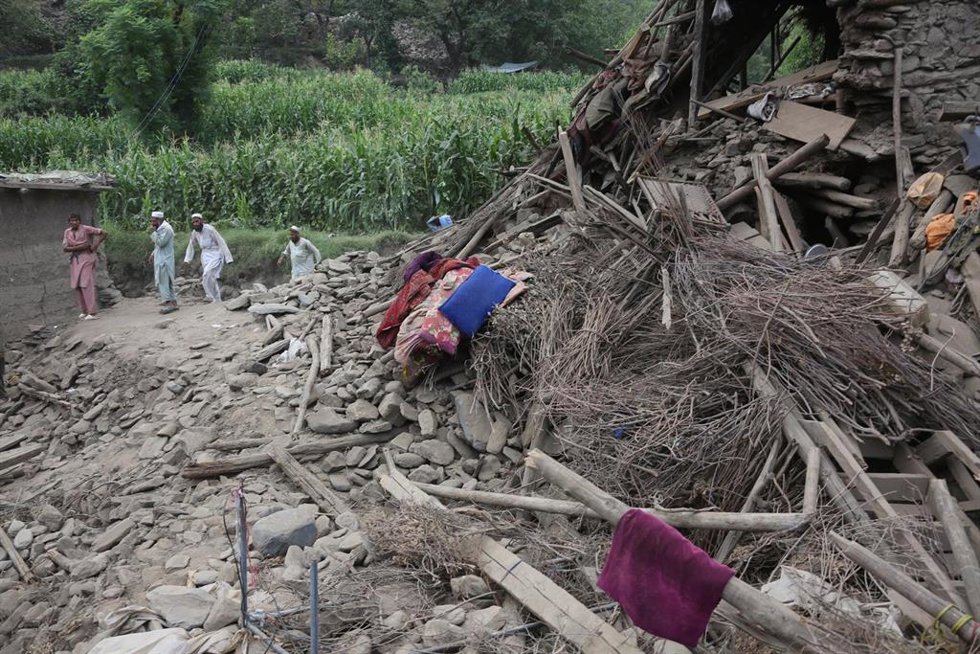 Una vivienda afectada por el terremoto en el este de Afganistán