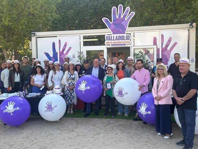 El alcalde de Valladolid, Jesús Julio Carnero, en la presentación de la campaña 'Valladolid libre de agresiones sexistas'