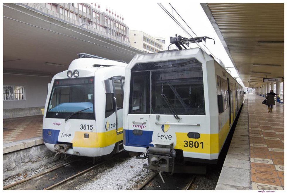 Archivo - Trenes en Santander (FEVE)