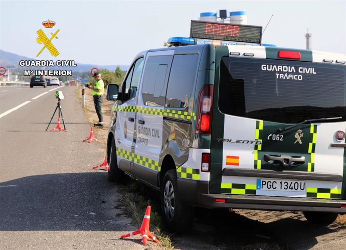 Control de velocidad de la Guardia Civil