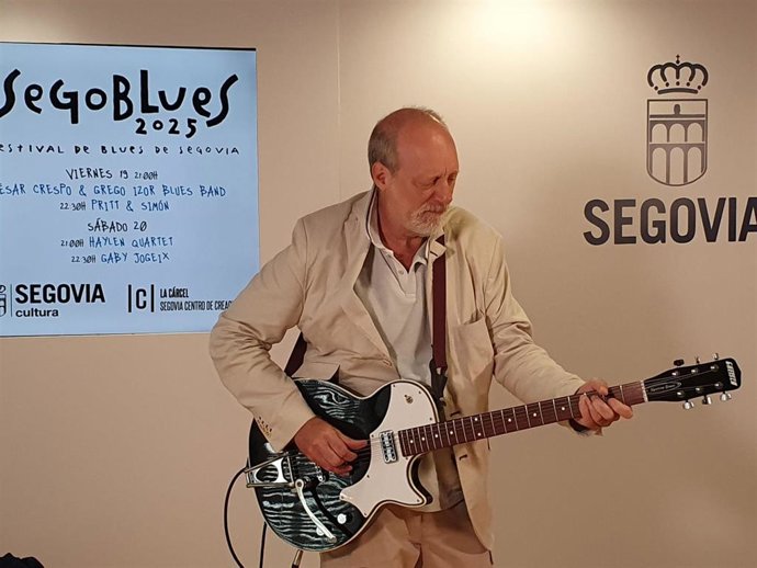 El músico y coordinador de 'Segoblues', Paco Simón.