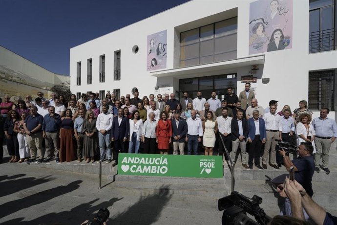 Reunión de la Interparlamentaria del PSOE-A en Montilla (Córdoba) encabezada por la secretaria general, María Jesús Montero.