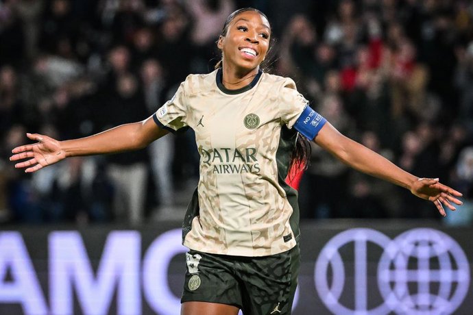 Archivo - Grace GEYORO of PSG celebrates his goal during the UEFA Women's Champions League, Group C football match between Paris Saint-Germain and AFC Ajax on January 24, 2024 at Parc des Princes stadium in Paris, France - Photo Matthieu Mirville / DPPI