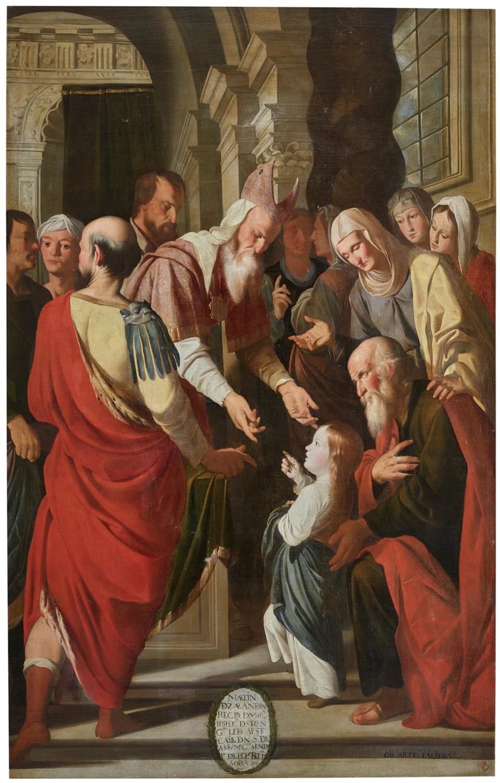 Cuadro 'Presentación de la Virgen en el templo', de Mateo Gilarte