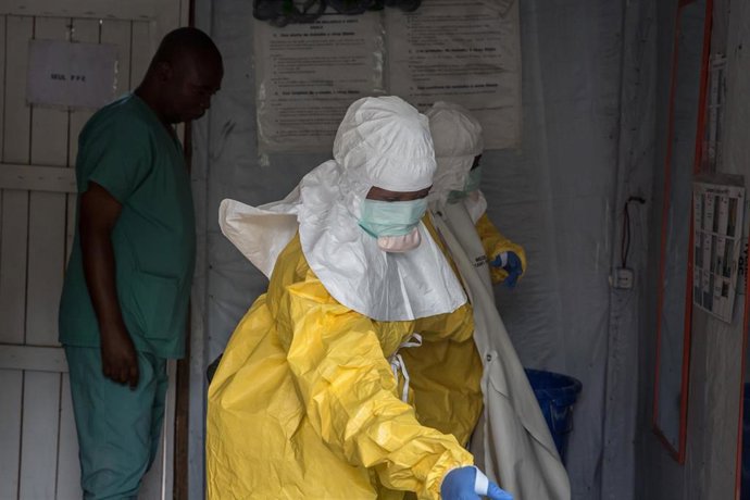 Archivo - Respuesta a un brote de ébola en 2019 en Goma, República Democrática del Congo.