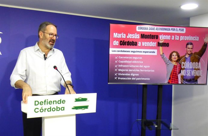 El presidente del PP de Córdoba, Adolfo Molina.