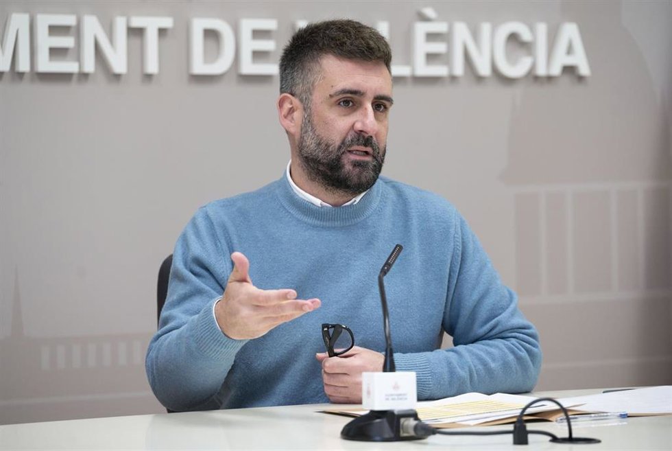 Archivo - El concejal de Compromís en el Ayuntamiento de Valncia Pere Fuset en una imagen de archivo
