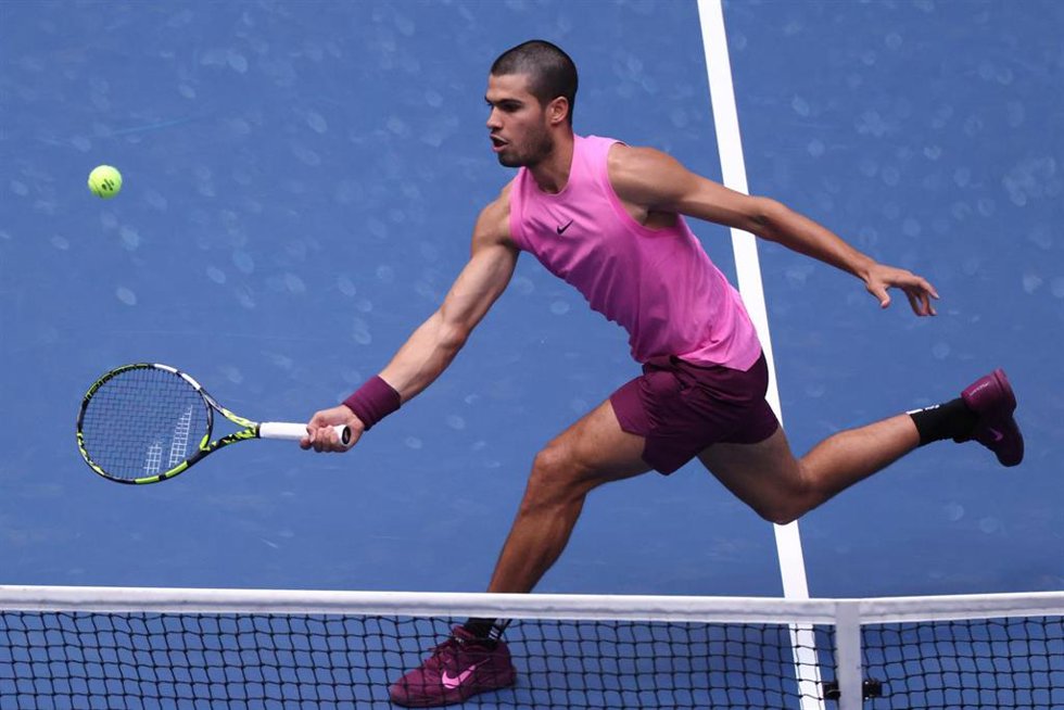 El tenista español Carlos Alcaraz en el US Open.