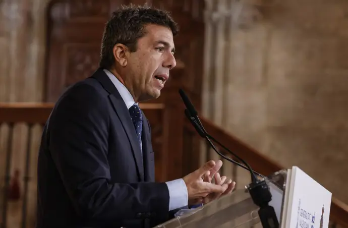 Archivo - El 'president' de la Generalitat Valenciana, Carlos Mazón, en una imagen de archivo