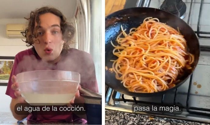 Captura de pantalla de un vídeo de Tik Tok de @cocinararte