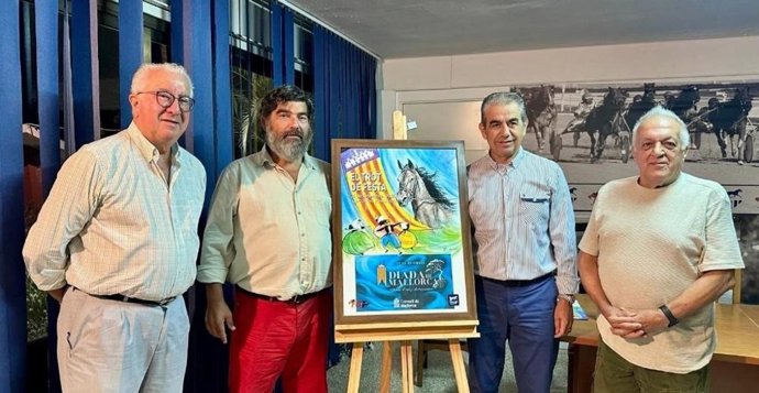 El conseller de Medio Ambiente, Medio Rural y Deportes del Consell de Mallorca, Pedro Bestard,  presenta las dos carreras de trote de la Diada de Mallorca.