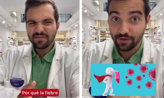 Captura de pantalla de un vídeo de Tik Tok de @thepharmacist42