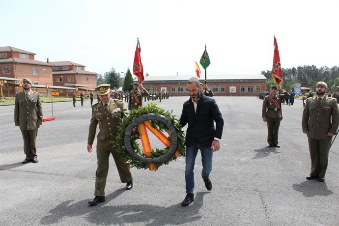 Archivo - El alcalde de Siero, Ángel García, en un acto en Cabo Noval.