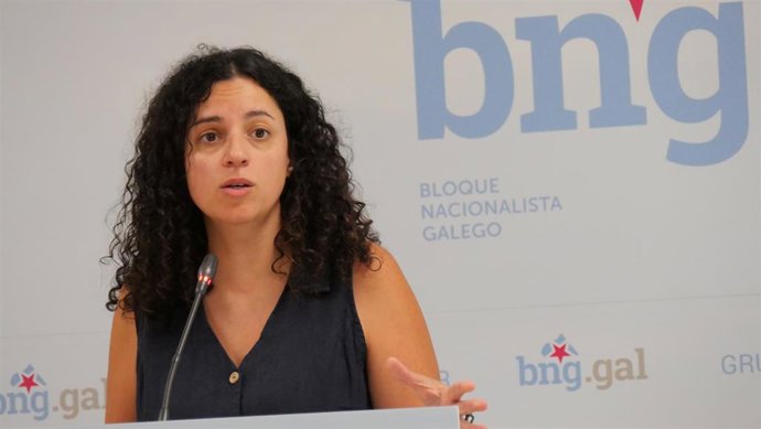 Archivo - La diputada del BNG Noa Presas