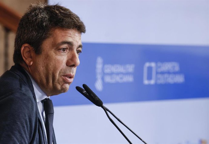 Archivo - El president de la Generalitat, Carlos Mazón, en una imagen de archivo