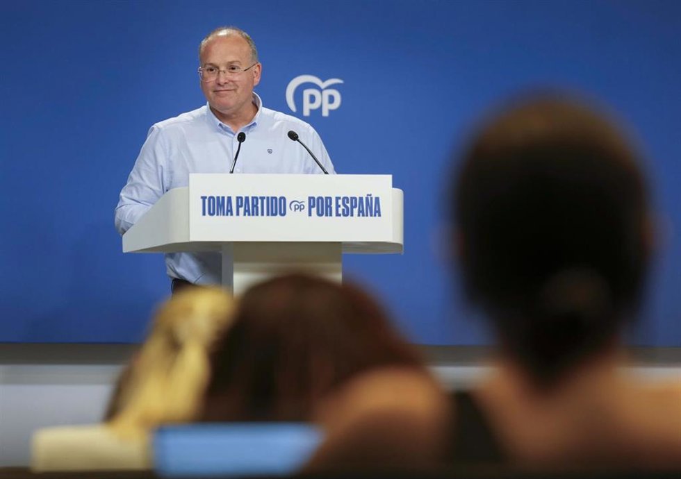 El secretario general del PP, Miguel Tellado, en una imagen de archivo. 