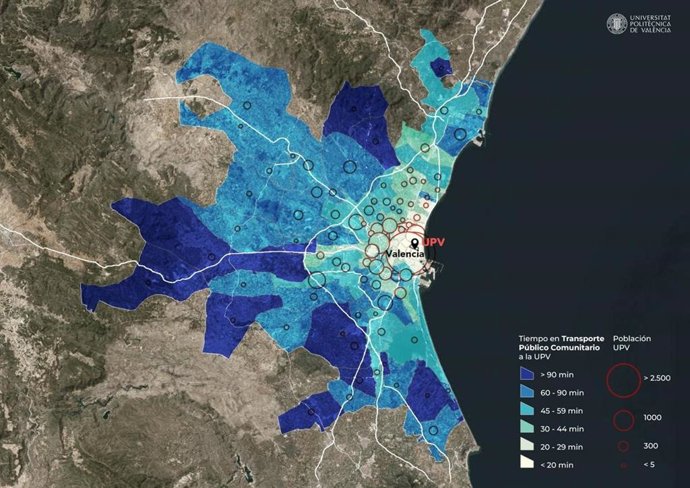 Un estudio de la UPV reclama mejoras en Cercanías para no depender del vehículo privado para llegar al campus