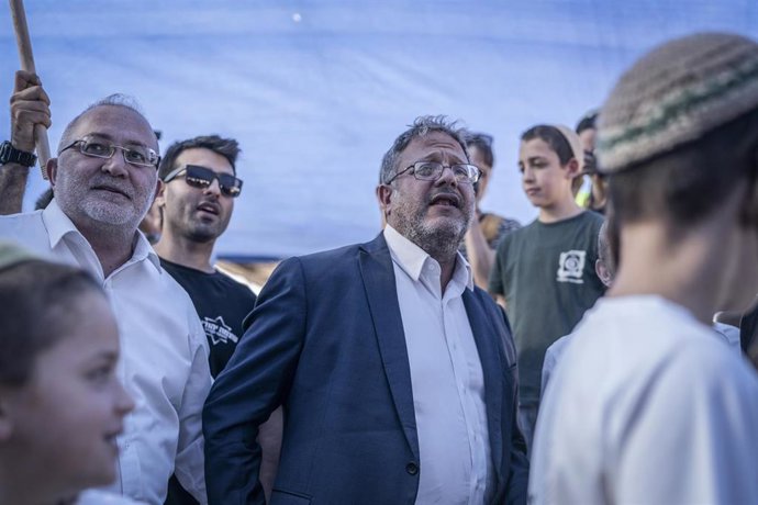 Archivo - El ministro de Seguridad de Israel, Itamar Ben Gvir, en una imagen de archivo. 