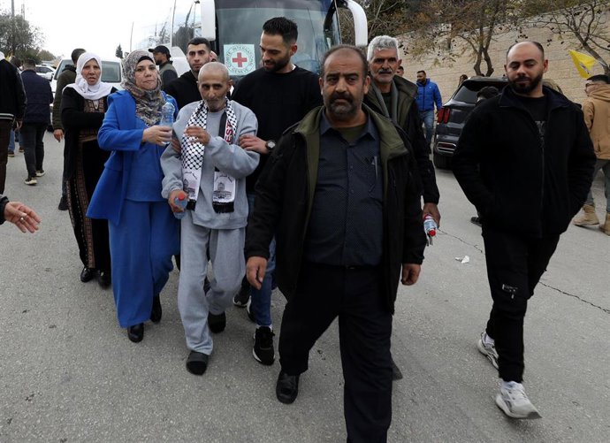 Archivo - Presos palestinos liberados en un intercambio pactado con Israel (archivo)