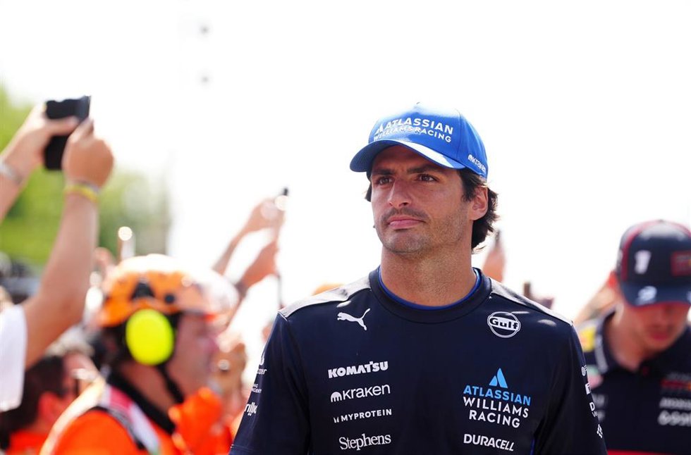 Carlos Sainz (Williams), antes de una carrera.