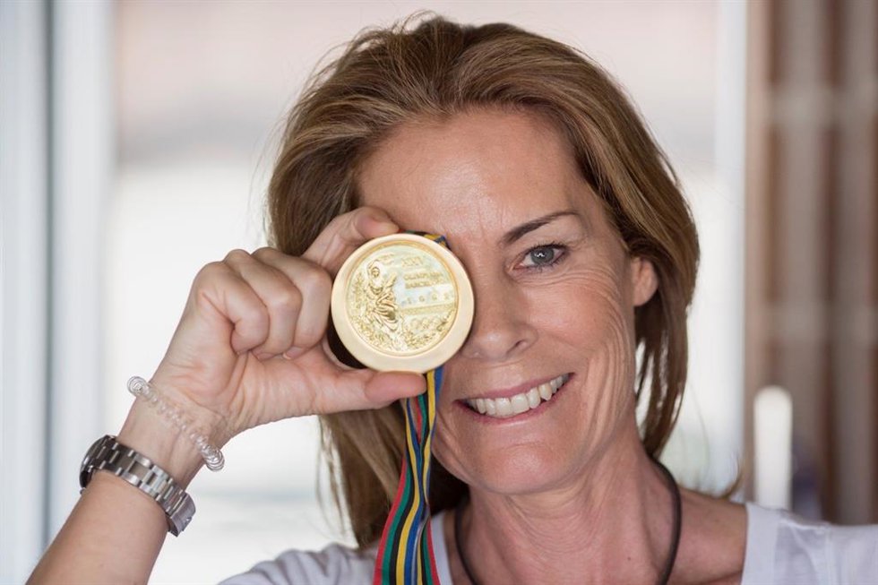 Archivo - La exregatista Theresa Zabell, campeona olímpica en los Juegos de Barcelona'92 y Atlanta'96.