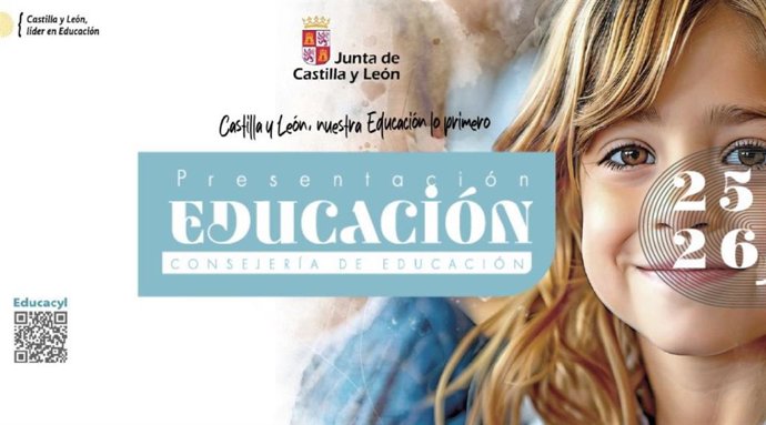 Cartel de la Junta anunciando el inicio del curso escolar.