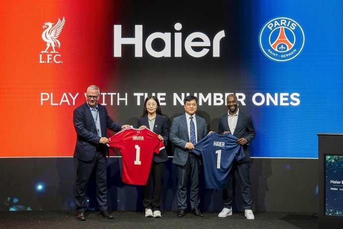 Haier firma un acuerdo de patrocinio con el PSG y Liverpool.