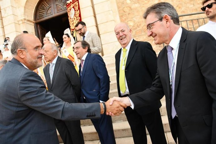 El vicepresidente primero del Gobierno de C-LM, José Luis Martínez Guijarro, en Tarancón.