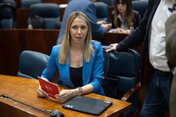 Archivo - La portavoz del PSOE en la Asamblea de Madrid, Mar Espinar.